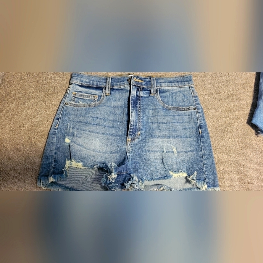 Denim Distressed Shorts